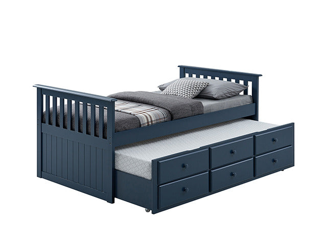 Clemens Captain Bed, Midnight Blue