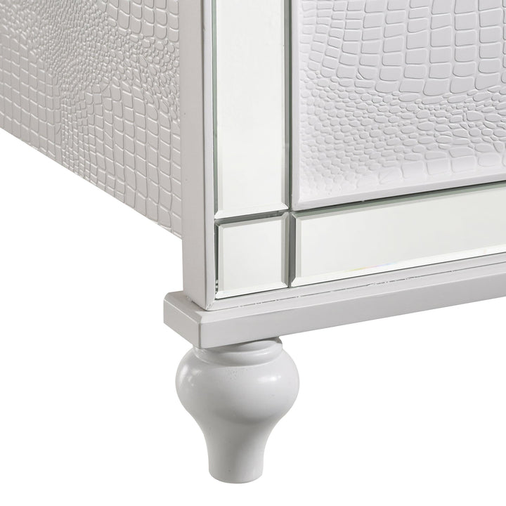 Valentino 6/6-6/0 K Lighted Headboard-White