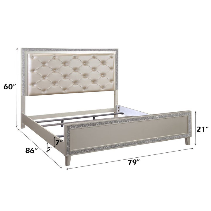 Sliverfluff EK Bed W/Led – dimensions diagram