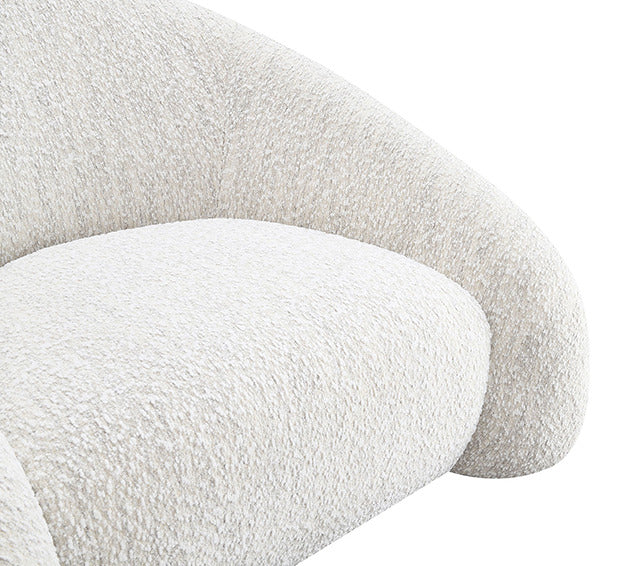 Kyria Swivel Chair, Beige - view 3