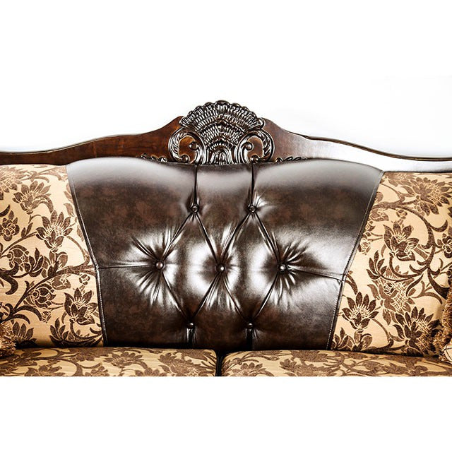 Quirino Sofa, Dark Brown/Tan - view 5