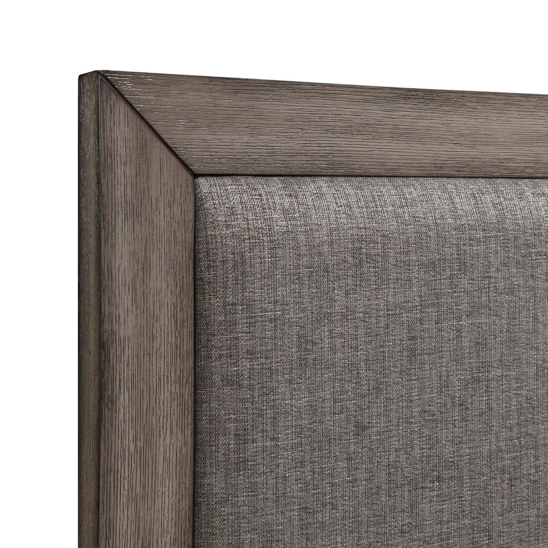 Harrisburg 5/0 Q Headboard, Footboard & Slat Kit-Walnut
