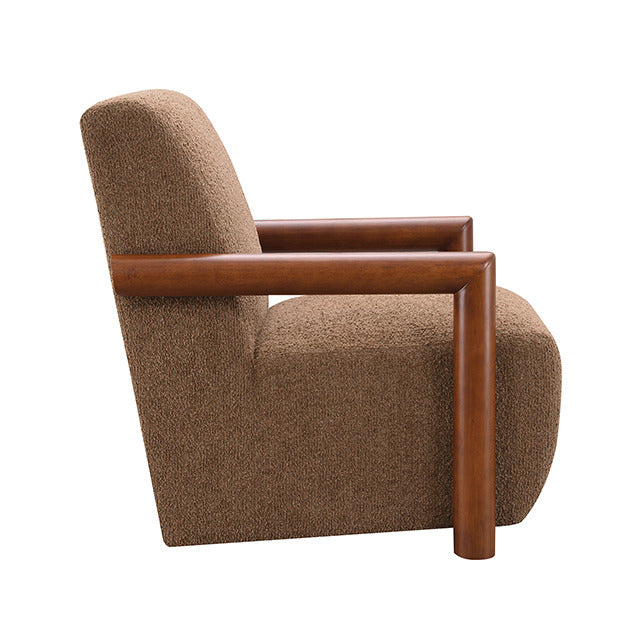 Esher Accent Chair, Caramel Brown - view 3