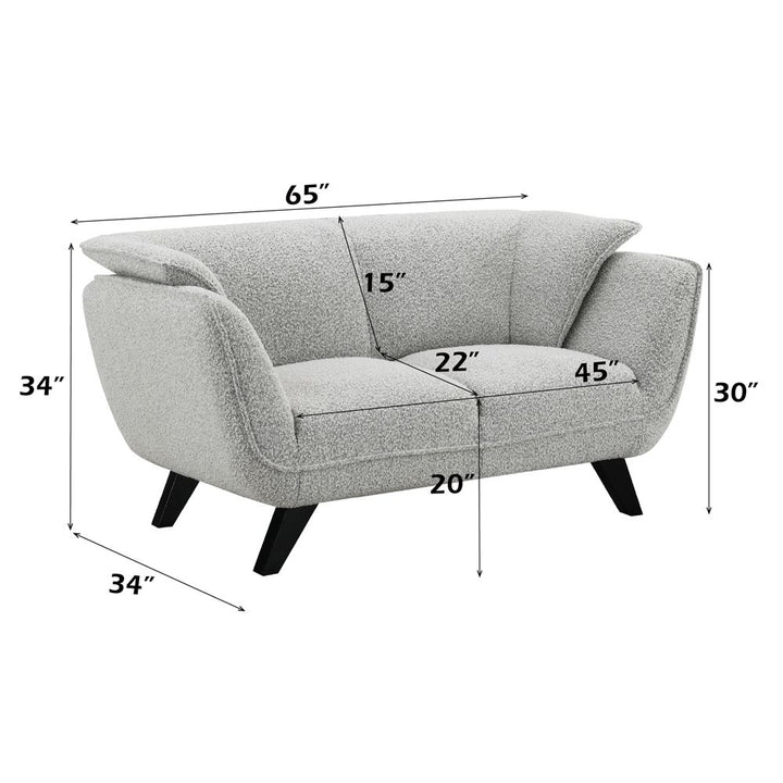 Nayeli Loveseat – dimensions diagram
