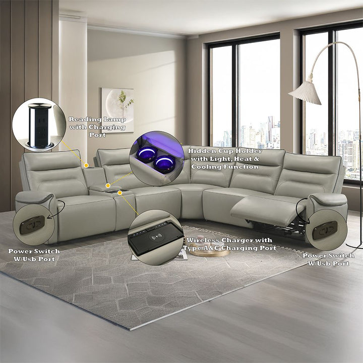 Jayke Power Motion Sectional Sofa – features callout