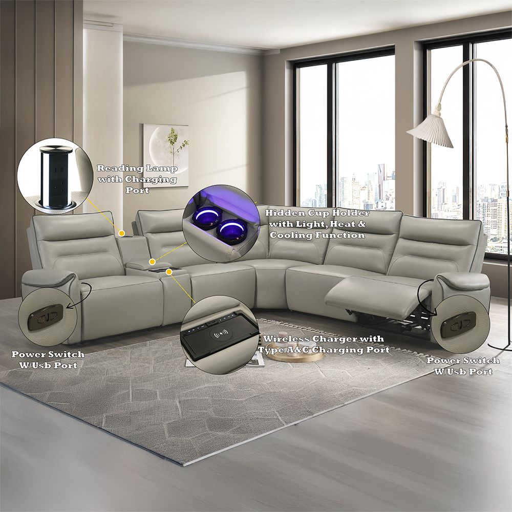 Jayke Power Motion Sectional Sofa – features callout