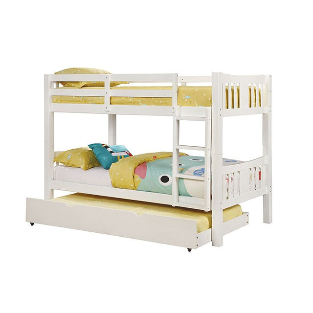 Cameron Twin/Twin Bunk Bed, White - view 3