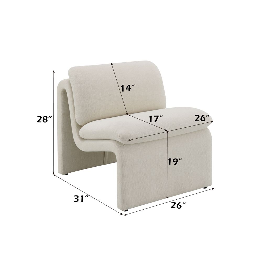 Jaeda Accent Chair – dimensions diagram