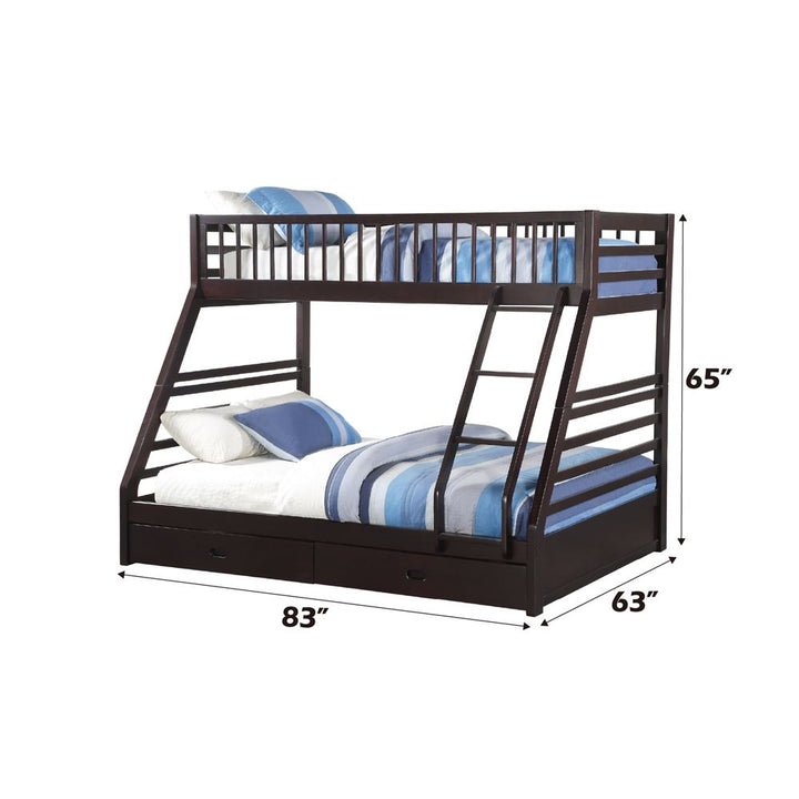 Jason Twin Xl/Queen Bunk Bed W/Storage – dimensions diagram