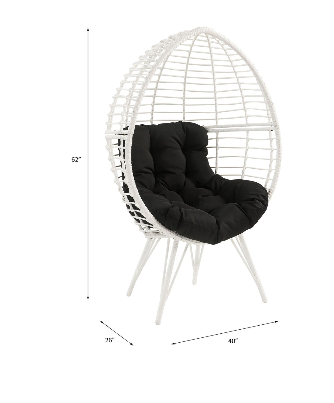 Galzed Patio Lounge Chair – line drawing