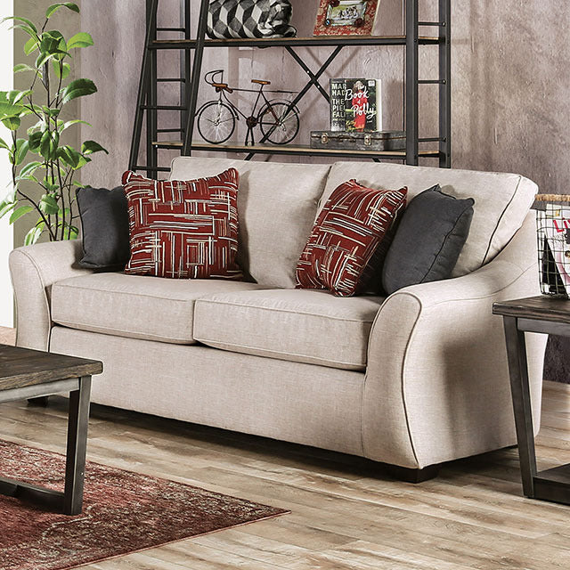 Jarrow Loveseat, Ivory