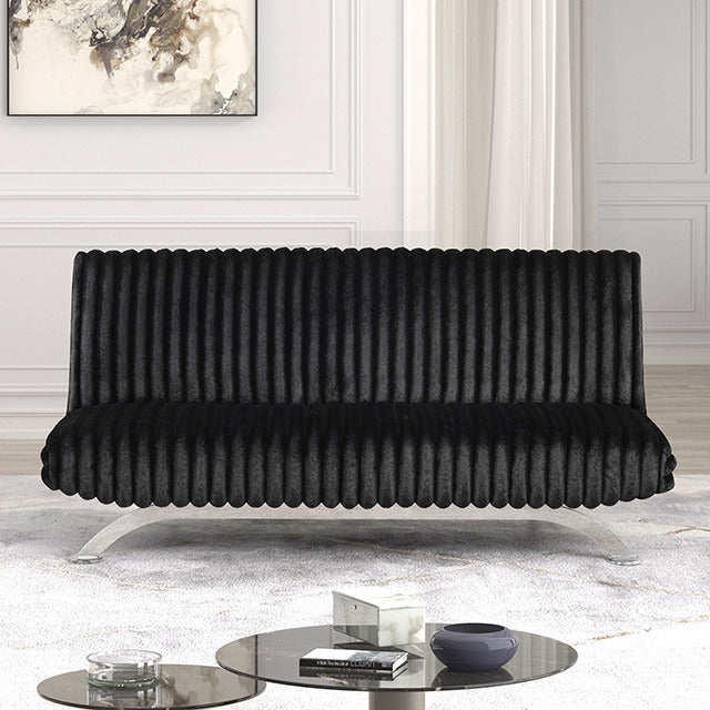 Villeneuve Futon Sofa Bed, Black - view 3