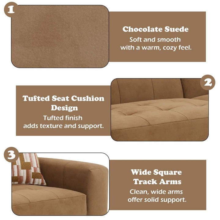 Zoey Modular - RF Arm Chair w/Pillow – features callout