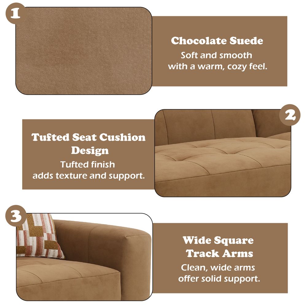 Zoey Modular - RF Arm Chair w/Pillow – features callout