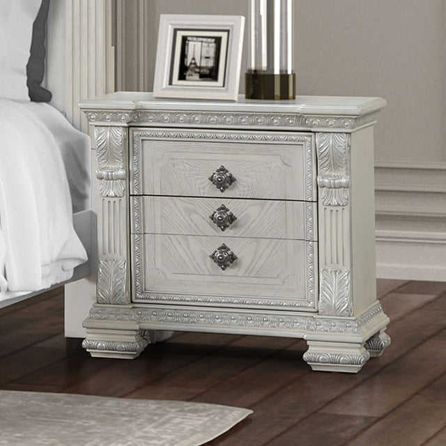 Promenade Nightstand, Wire-Brushed White - view 8
