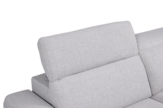 Melancton Power Sectional, Light Gray - view 5