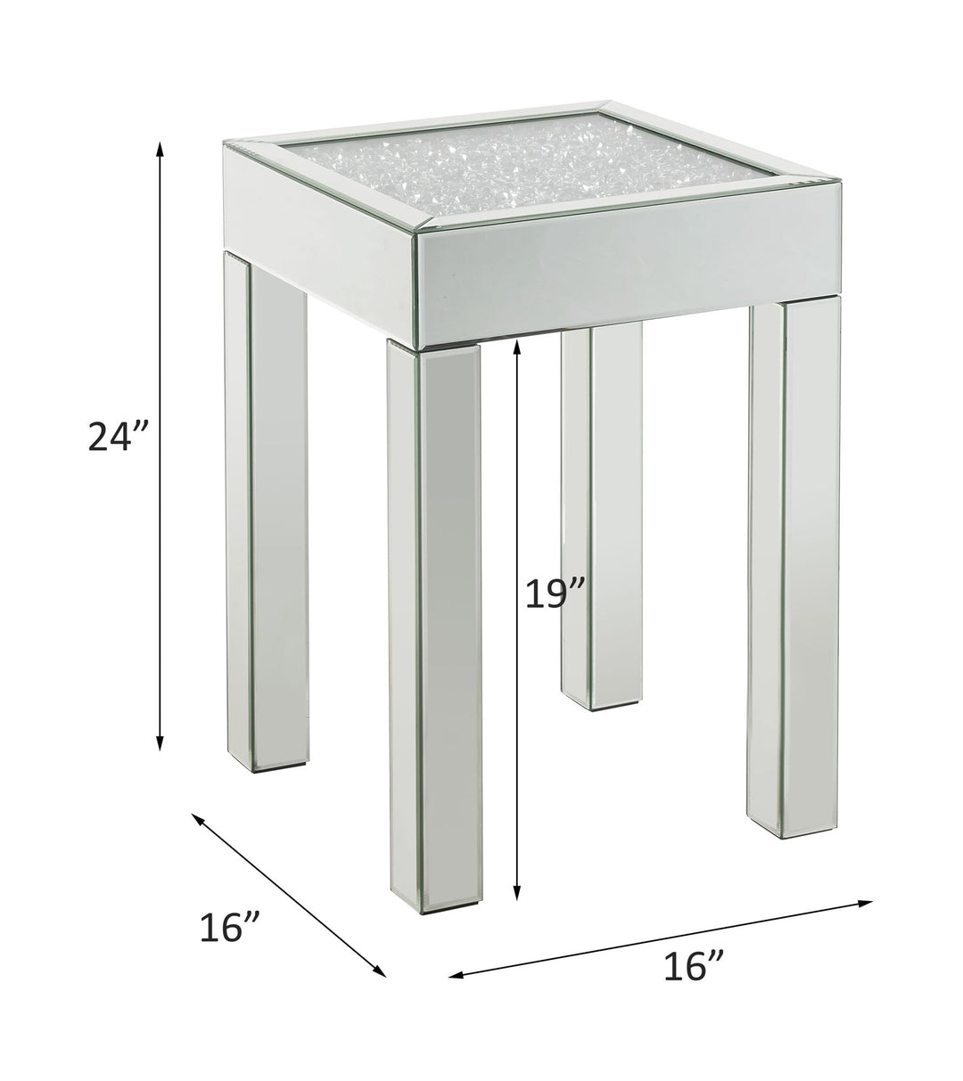 Noralie End Table – line drawing