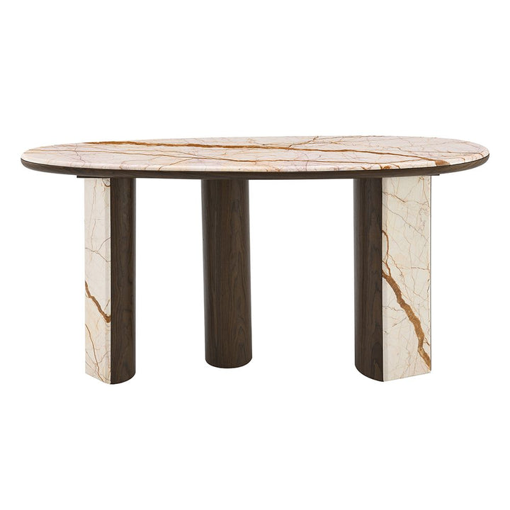 Haidar Console Table with Marble Top