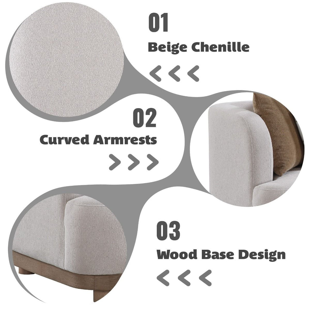 Duncan Sofa w/4 Pillows – features callout