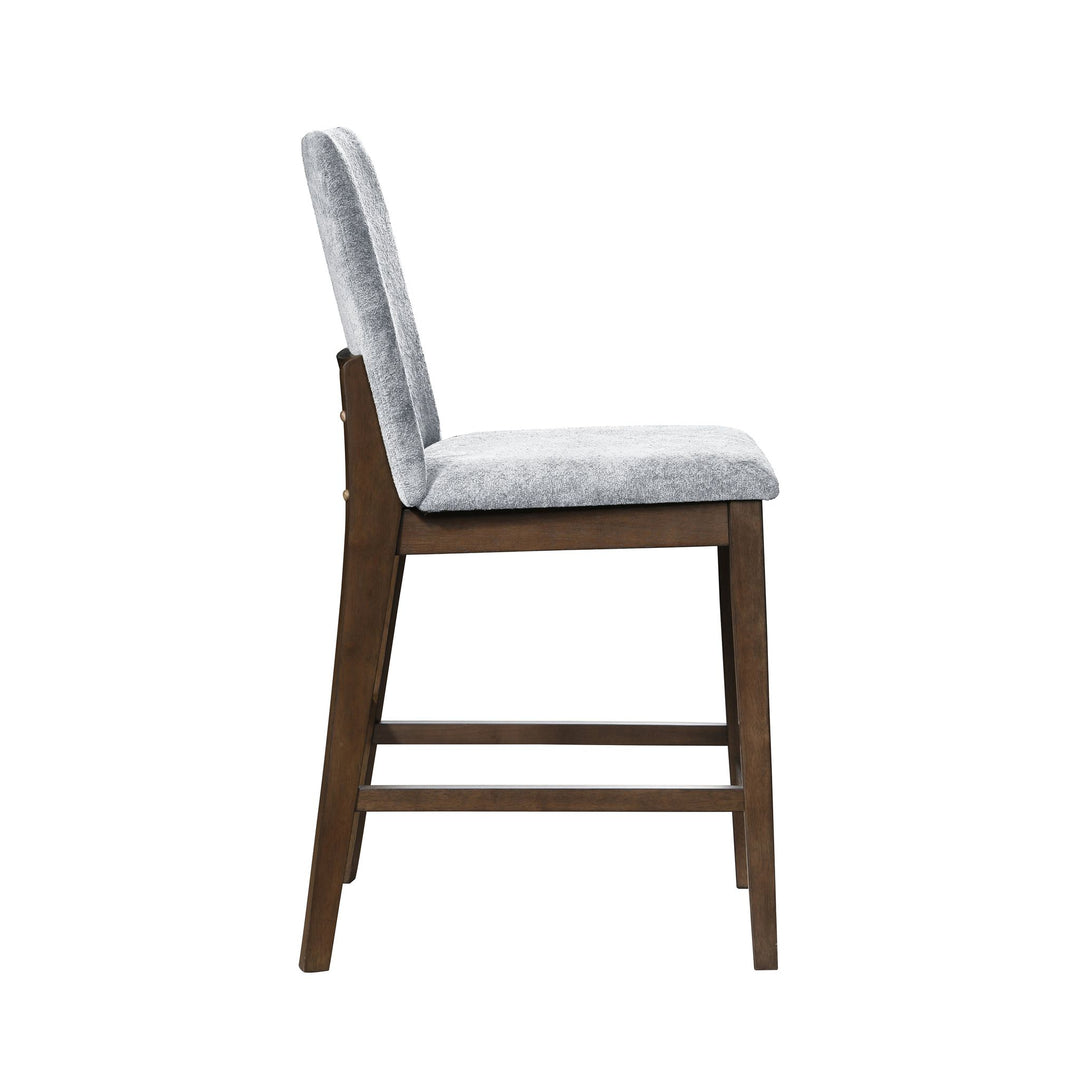Kody Upholstered Counter Chair (2 Per Carton)-Stone Gray