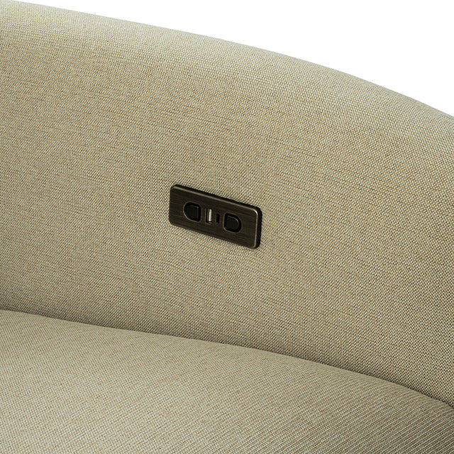 Galten Power Sectional, Latte - view 8