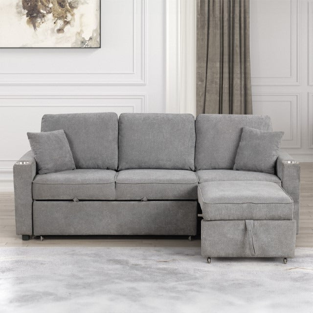 Kendal Sleeper Sofa Sectional, Gray - view 5