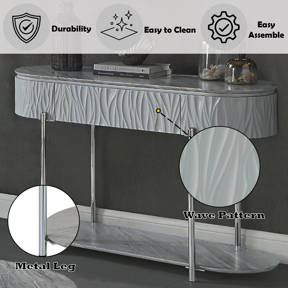 Yukino Sofa Table – features callout