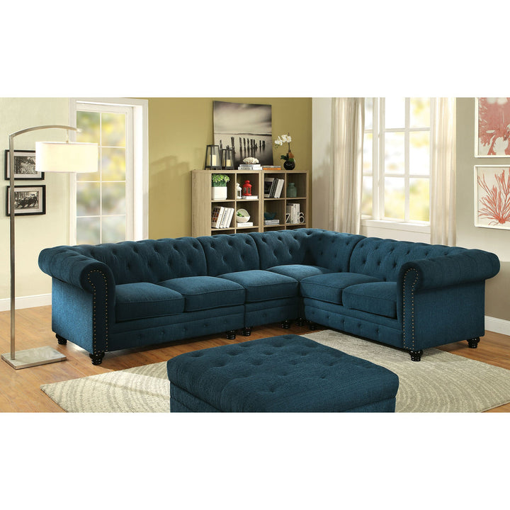 Stanford Armless Chair, Dark Teal - view 3