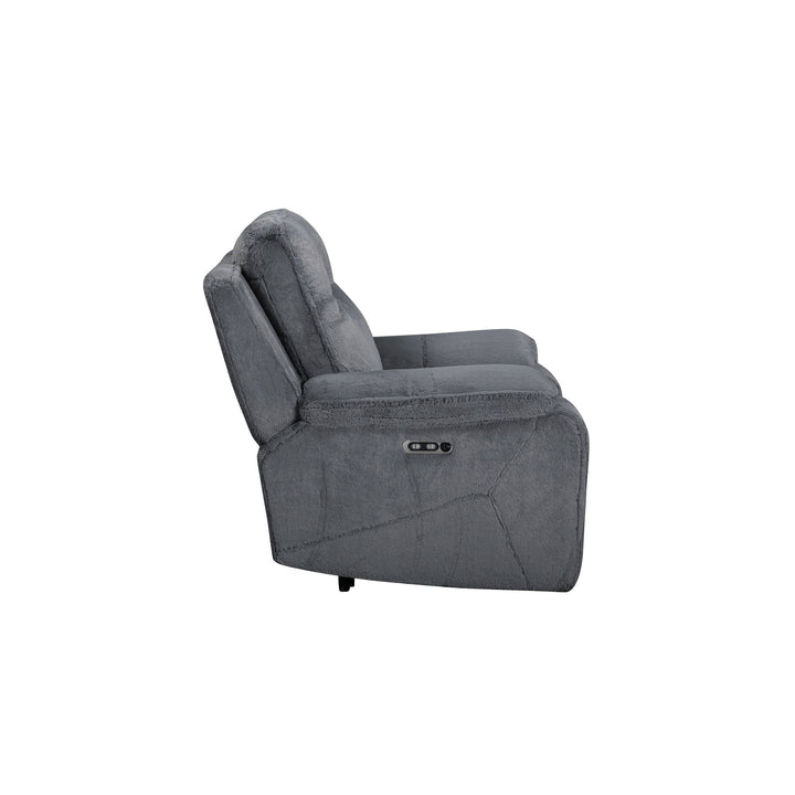 Teddy Recliner W/pwr Hr &amp; Fr-Gray