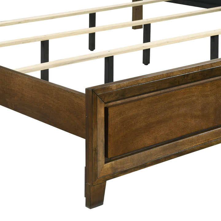 Ballard 6/6-6/0 Ek/wk Headboard, Footboard &amp; Slat Kit-Walnut