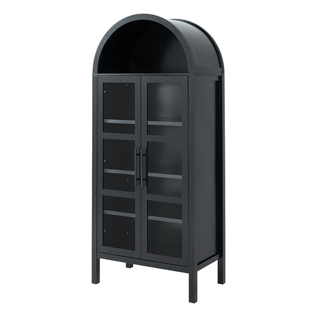Gateshead Arched Cabinet, Black