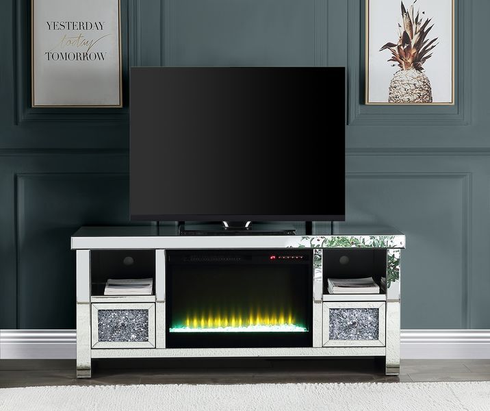 Noralie TV Stand with Fireplace