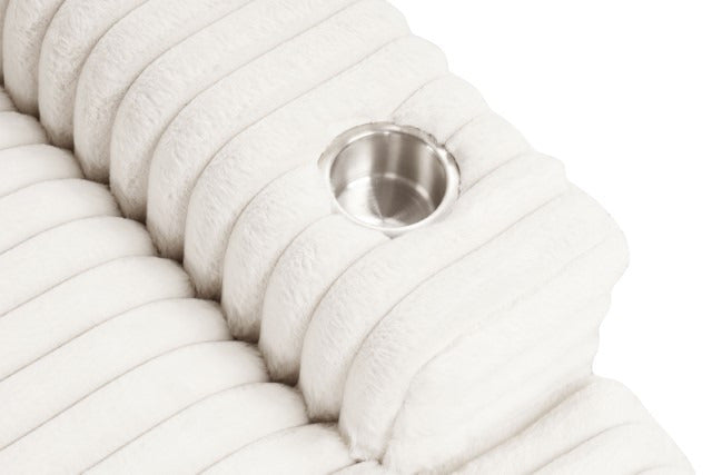 Veyrier 2 Arm Chaise, White - view 5