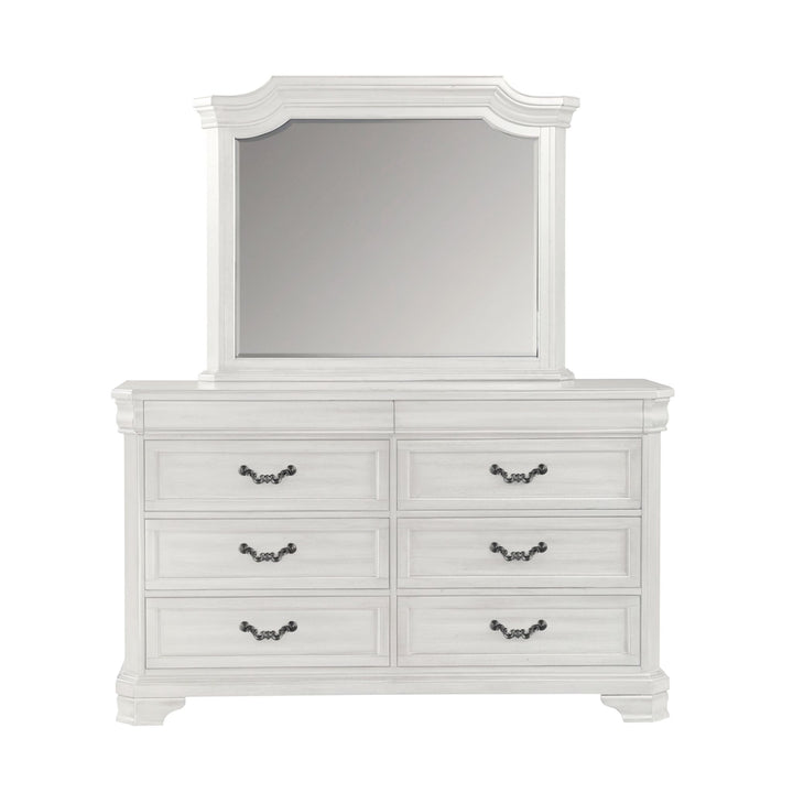 Lyndhurst Landscape Mirror- Vintage White