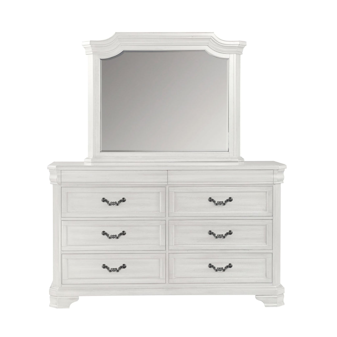 Lyndhurst Landscape Mirror- Vintage White