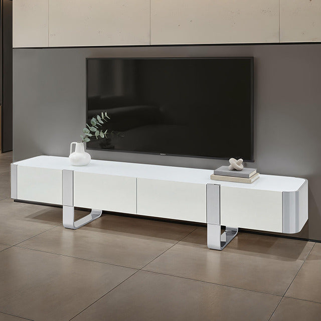Larvik Tv Stand White W/ Silver Frame - view 5