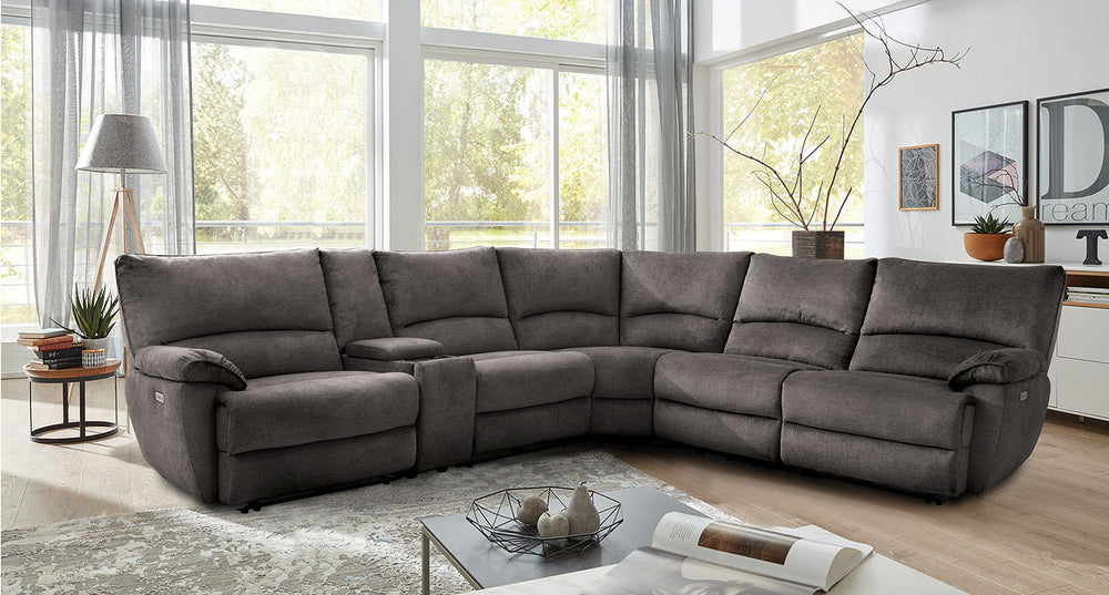 Cerelia Power Sectional, Gray - view 2