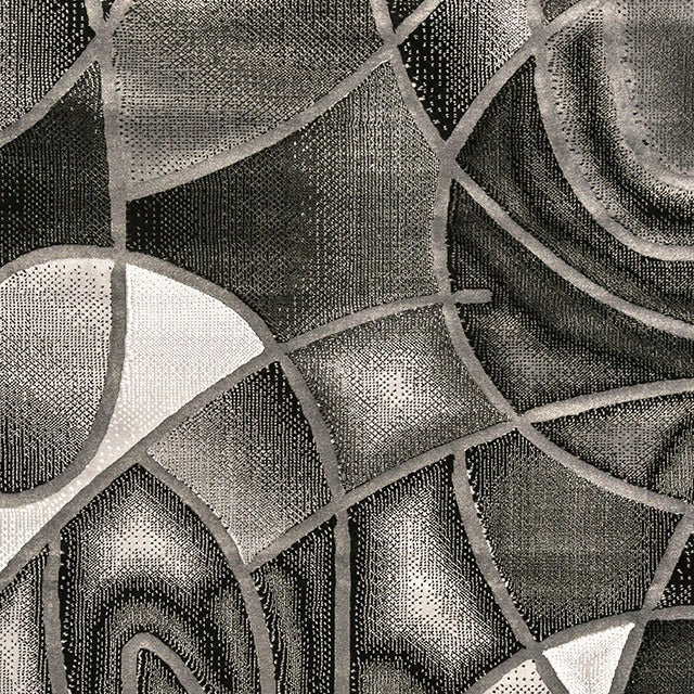 Sivas Area Rug, Gray/Black