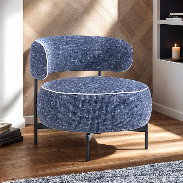 Florens Swivel Chair, Dark Blue