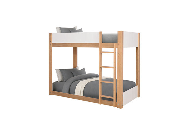 Terri Twin/Twin Bunk Bed, White/Natural - view 4