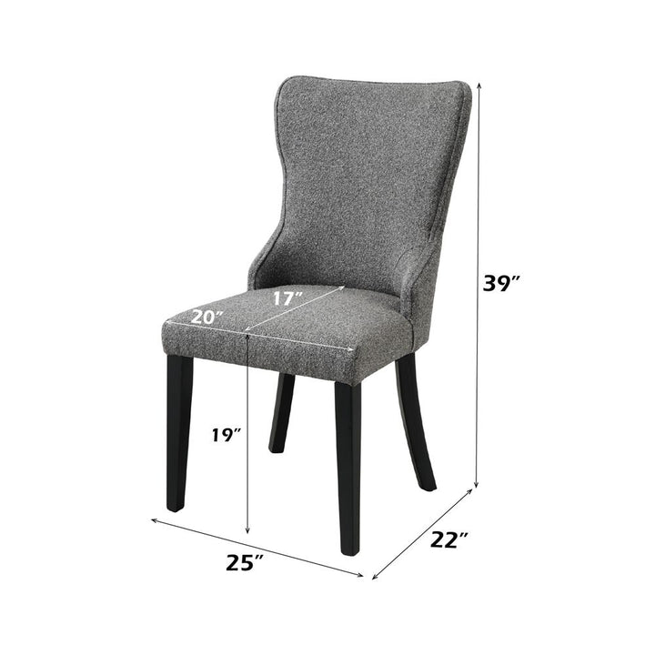 Marioly Side Chair (Set-2) – dimensions diagram