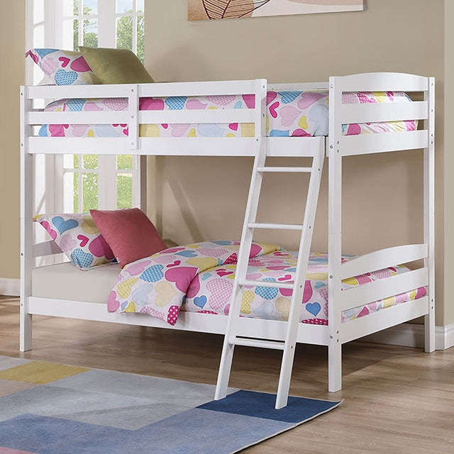 Candice Twin/Twin Bunk Bed, White