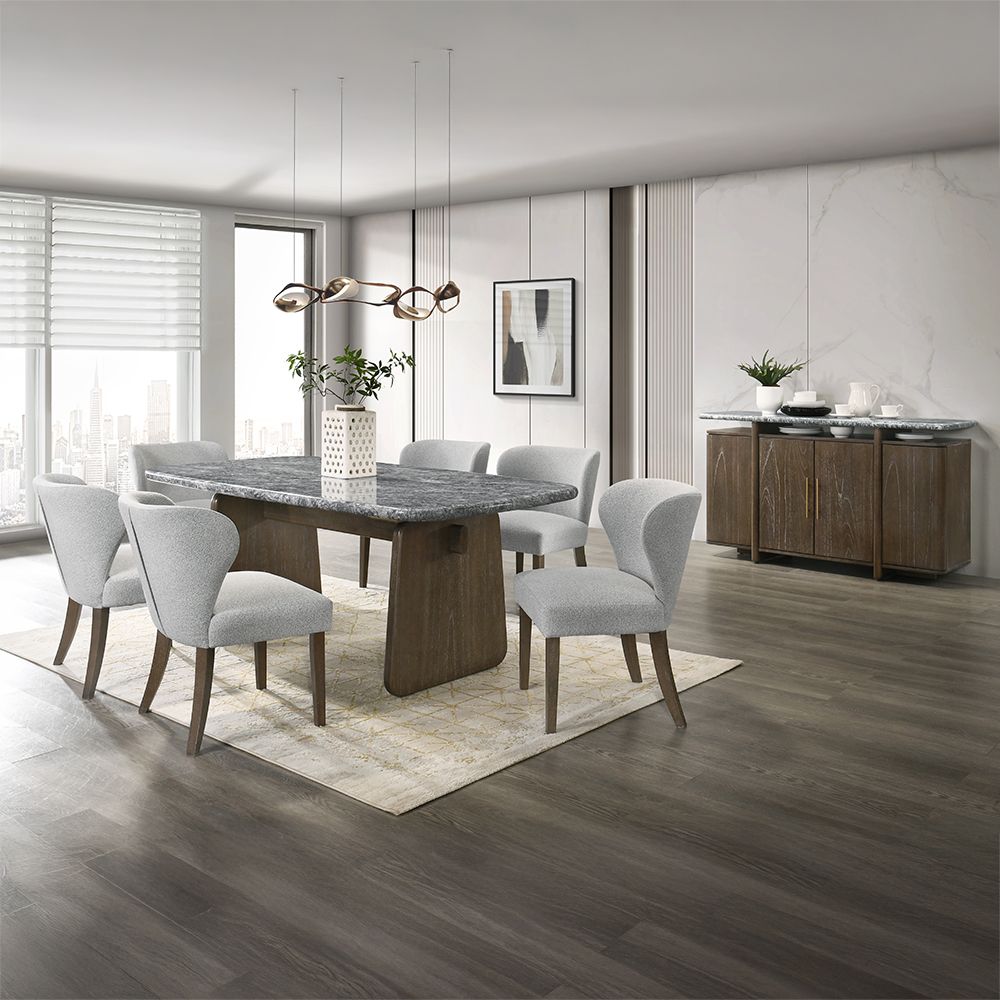 Dillon Dining Table w/Natural Marble Top – view 6