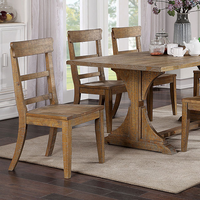 Leonidas Dining Table, Natural Tone