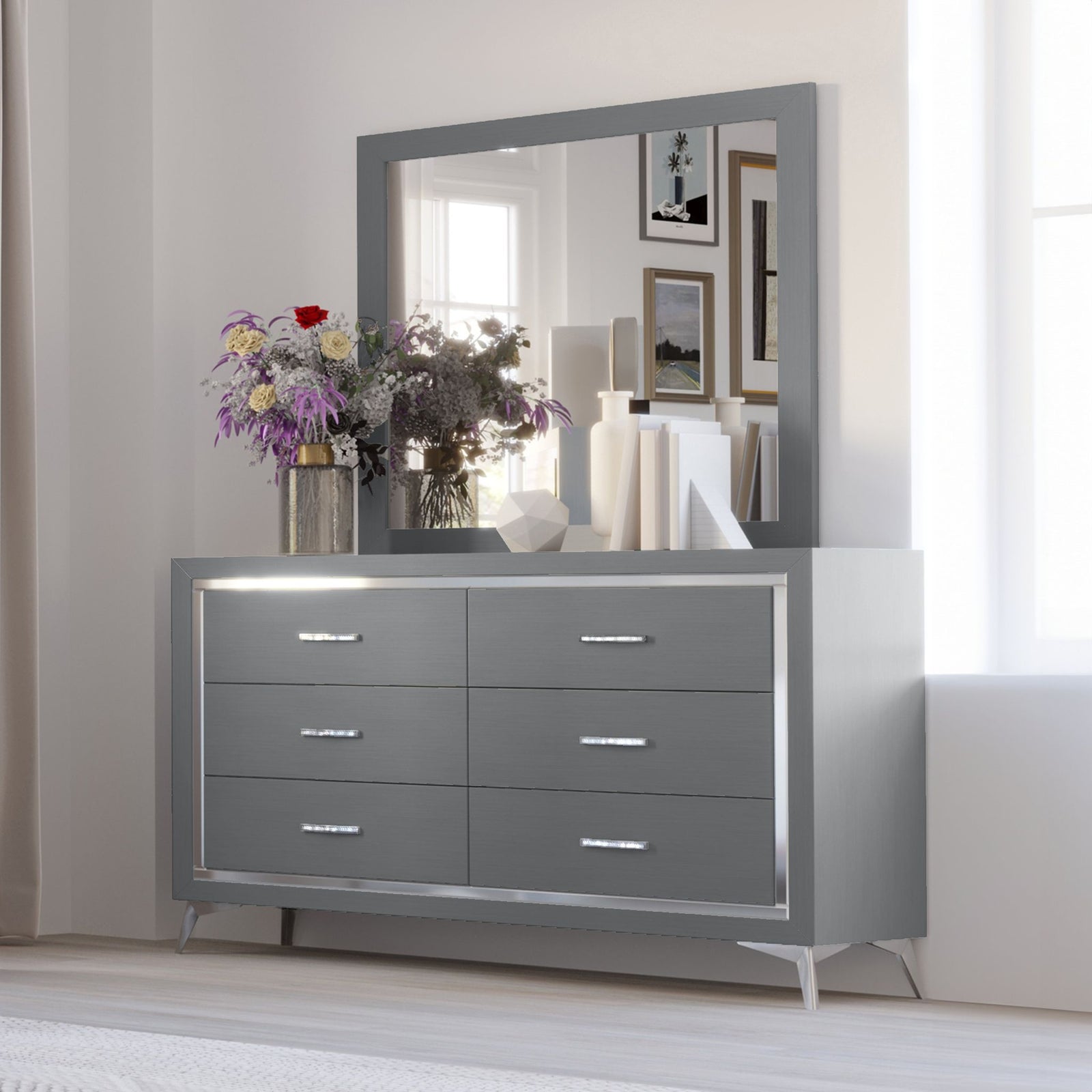 Huxley Mirror-Gray