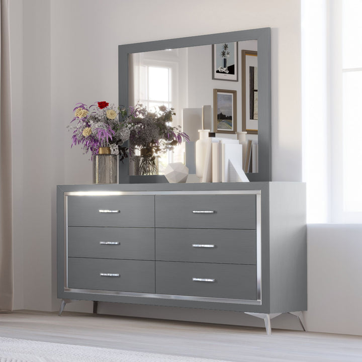 Huxley Mirror-Gray