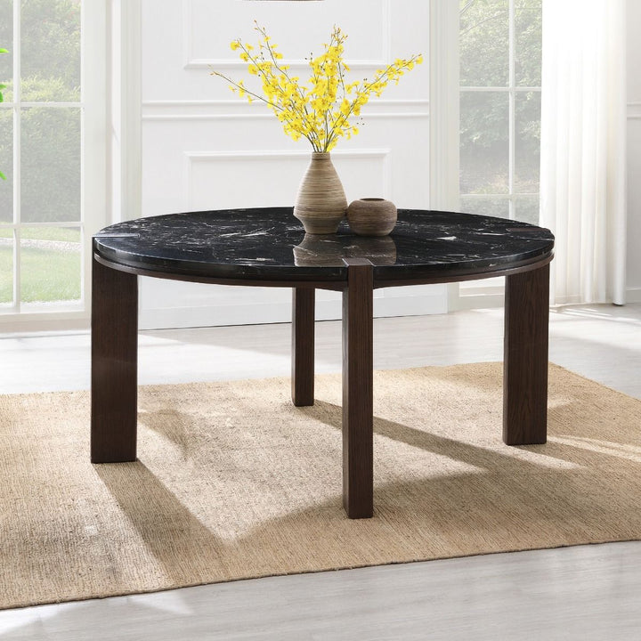 Estella Round Dining Table w/Marble Top