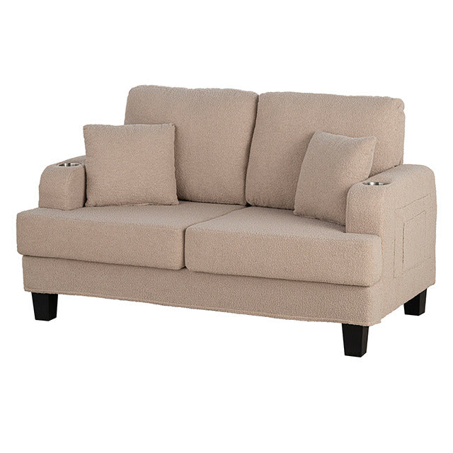 Cinderford Loveseat, Beige