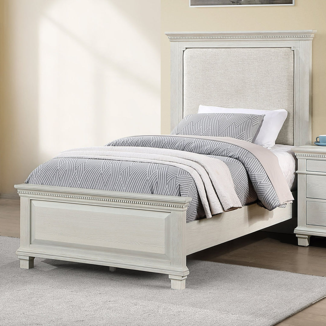 Silver Sands3/3 T Panel Footboard & Slats-Gray