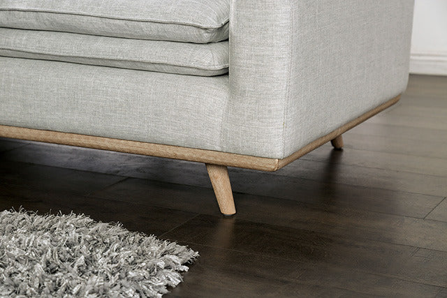 Monthey Sofa, Light Gray/Oak - view 4